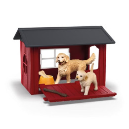 Schleich 42722 Psí bouda se zlatým retrívrem