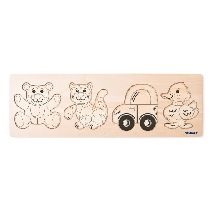 Puzzle Baby na desce, 4 motivy