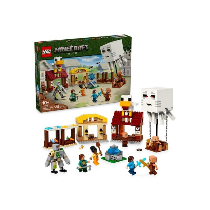 LEGO Minecraft 21273 Balón v podobě ďasa a útok na vesnici