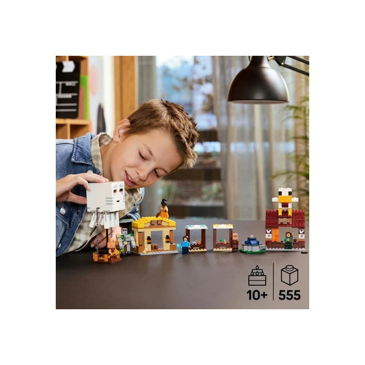 LEGO Minecraft 21273 Balón v podobě ďasa a útok na vesnici