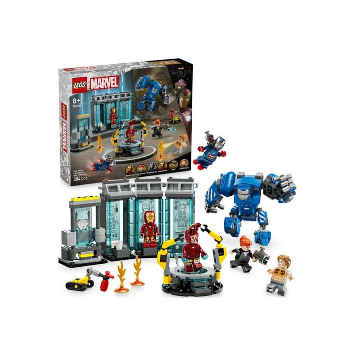 LEGO Marvel 76315 Iron Man a jeho laboratoř: Síň brnění