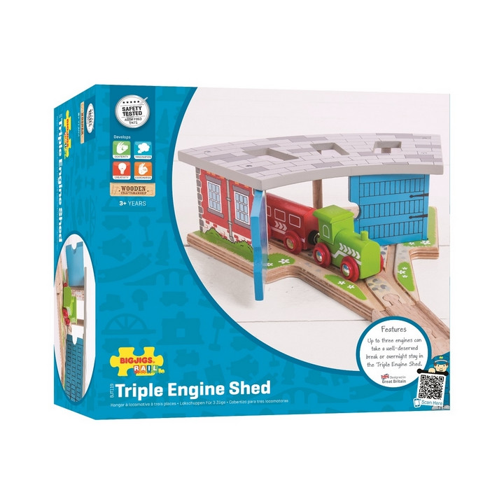 Bigjigs Rail Trojité depo s vraty