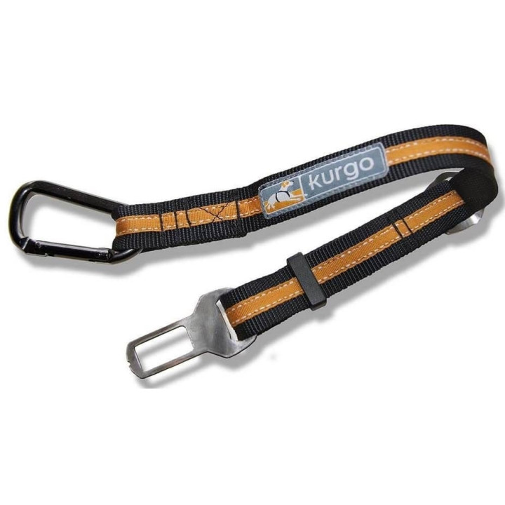 Kurgo® Bezpečnostní pás pro psa do auta Direct to Seatbelt Tether oranžový