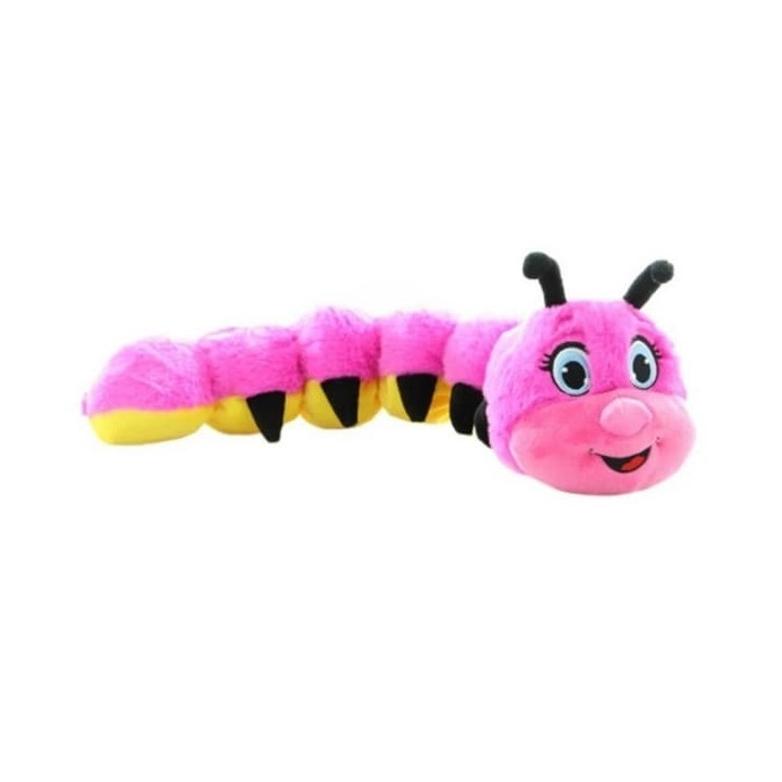 Plyš housenka růžová 56cm