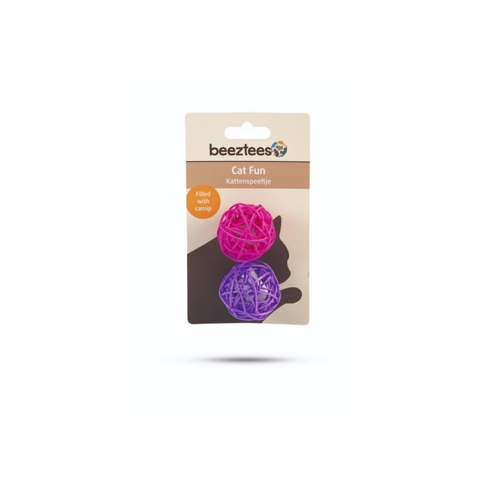 Beeztees Balonek ratanový s catnipem 18cm