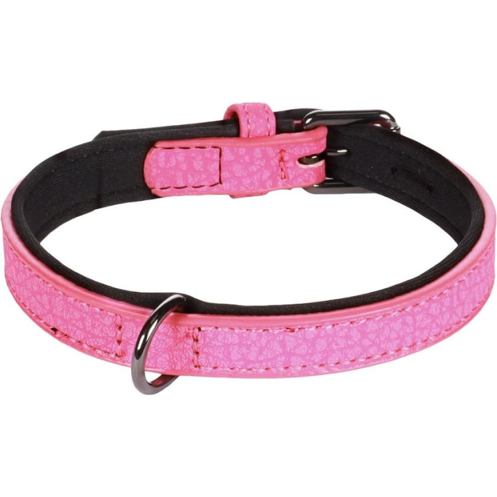 Flamingo Leza Obojek s neoprenovým polstrováním Růžová S