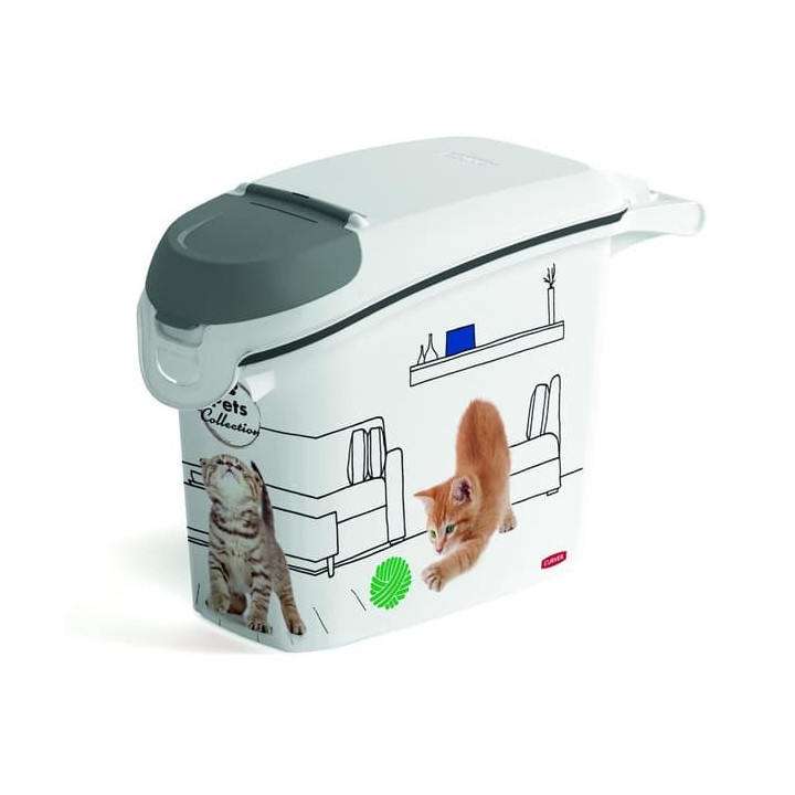 CURVER Kontejner na krmivo Vzor kočky 15l/6kg