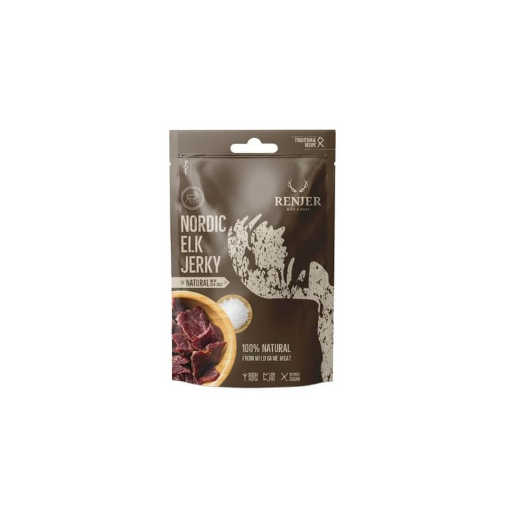 RENJER Traditional Nordic Elk (Losi?) Jerky Sea Salt 25g