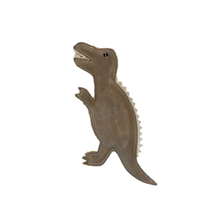 PafDog Dinosaurus Gerry Hračka pro psy z kůže a juty 30cm
