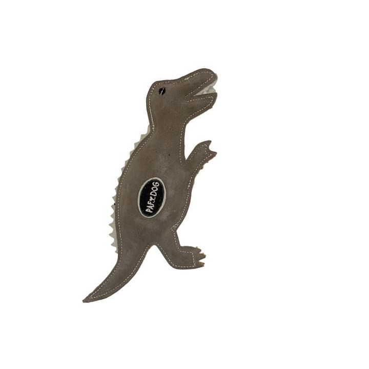 PafDog Dinosaurus Gerry Hračka pro psy z kůže a juty 30cm