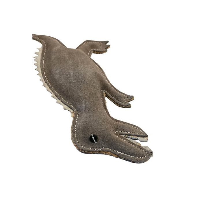PafDog Dinosaurus Gerry Hračka pro psy z kůže a juty 30cm
