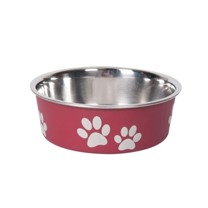 Karlie Miska nerezová s plastovým opláštěním červená 12cm 300ml