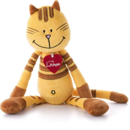 Kočka Pipa Lipa, střední - žlutá (38 cm)