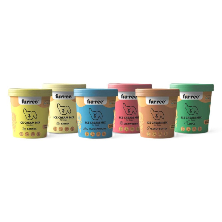 Fürree Ice cream Blue Spirulina Zmrzlina pro psy 60g