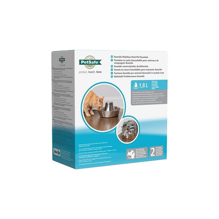 PetSafe® Seaside Nerezová fontánka 1,8l