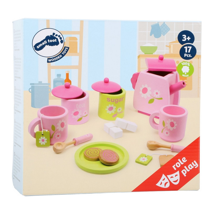 Small Foot Dřevěný čajový set Rose