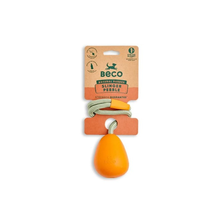 Beco Slinger Pebble Hračka pro psy oranžová 49cm