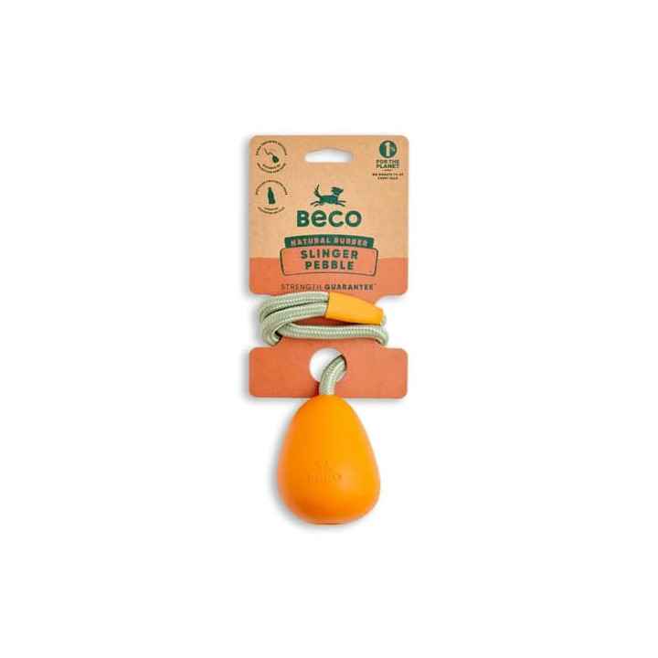 Beco Slinger Pebble Hračka pro psy oranžová 49cm