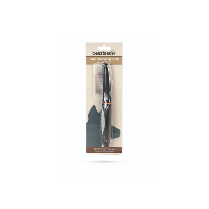 Beeztees Hřeben Profur střední s rotujícími hroty 22 cm