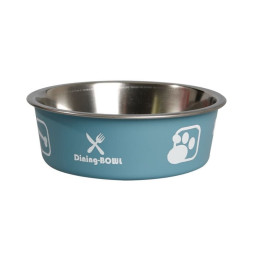 Karlie Miska nerezová s plastovým opláštěním modrá 12cm 300ml