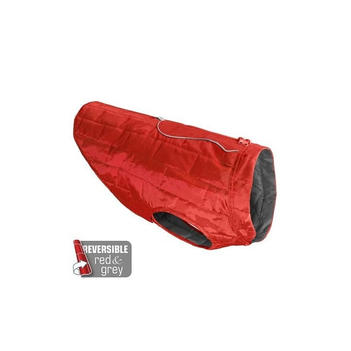 Kurgo® Loft Nepromokavá bunda pro psy Chili Red/Charcoal S