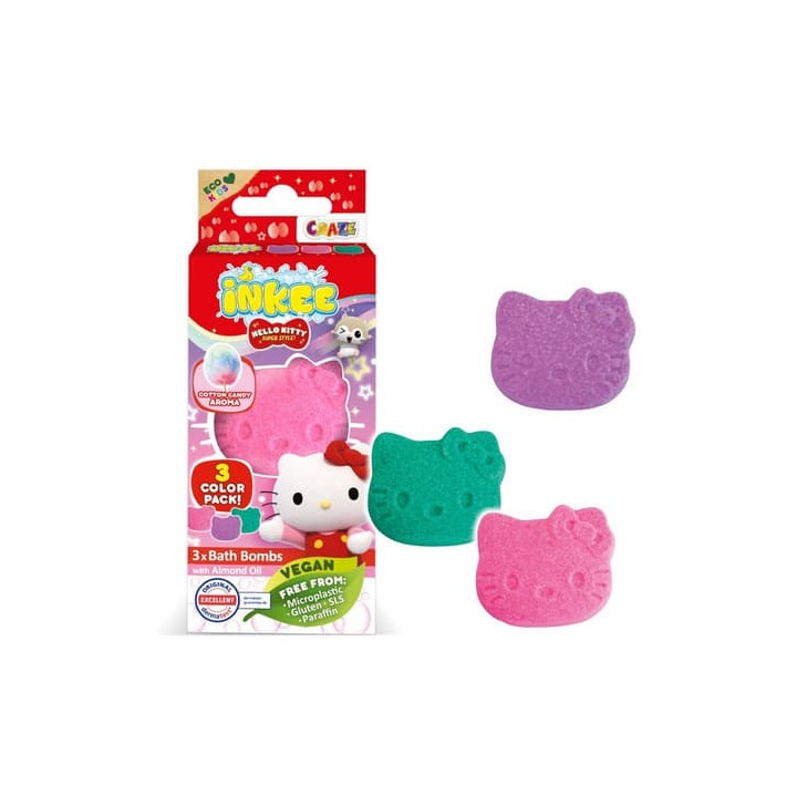 INKEE - Mini pack šumivá bomba - Hello Kitty