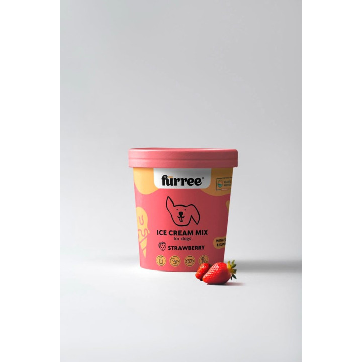 Fürree Ice cream Strawberry Zmrzlina pro psy 60g