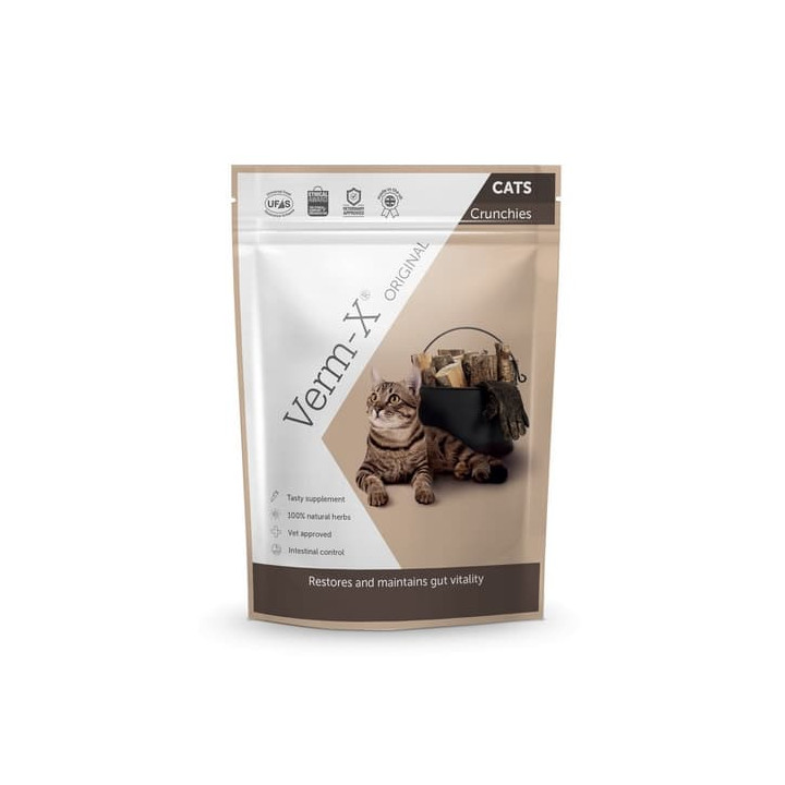 Verm-X Přírodní granule proti střevním parazitům pro kočky 120g