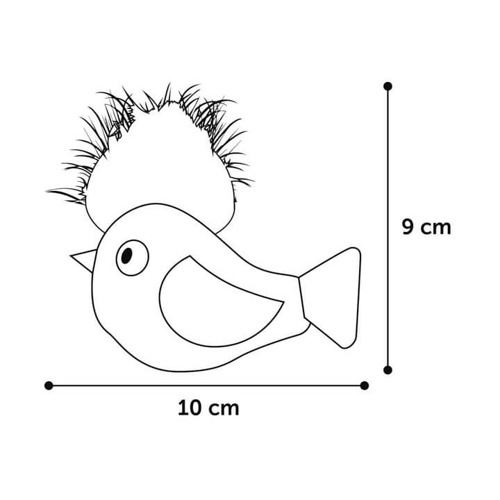 Flamingo Winny Hračka pro kočky Ptáček 10cm