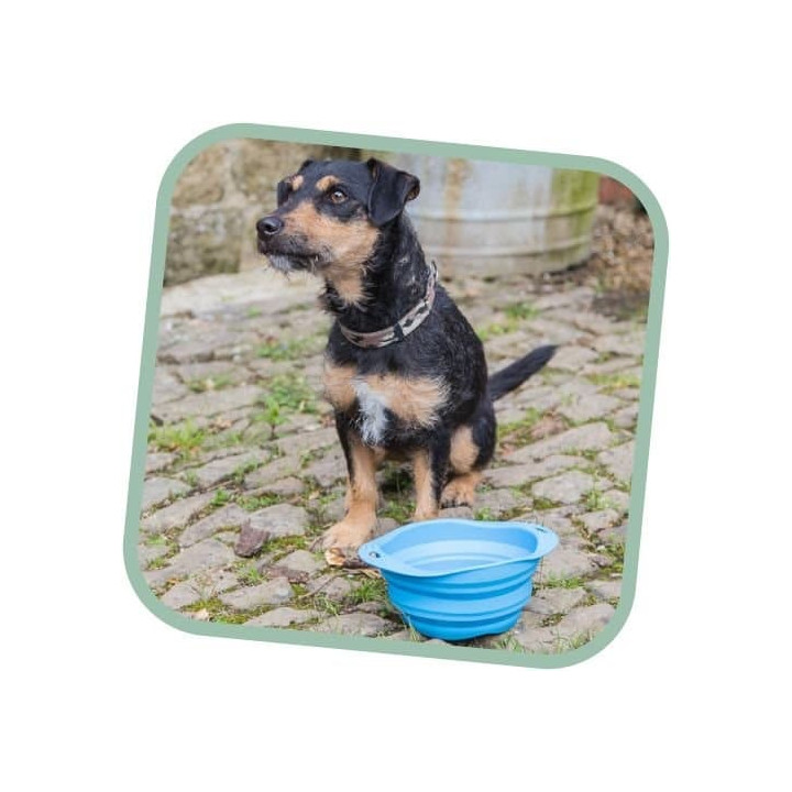 Miska pro psa, cestovní, BecoBowl Travel-blue M, EKO