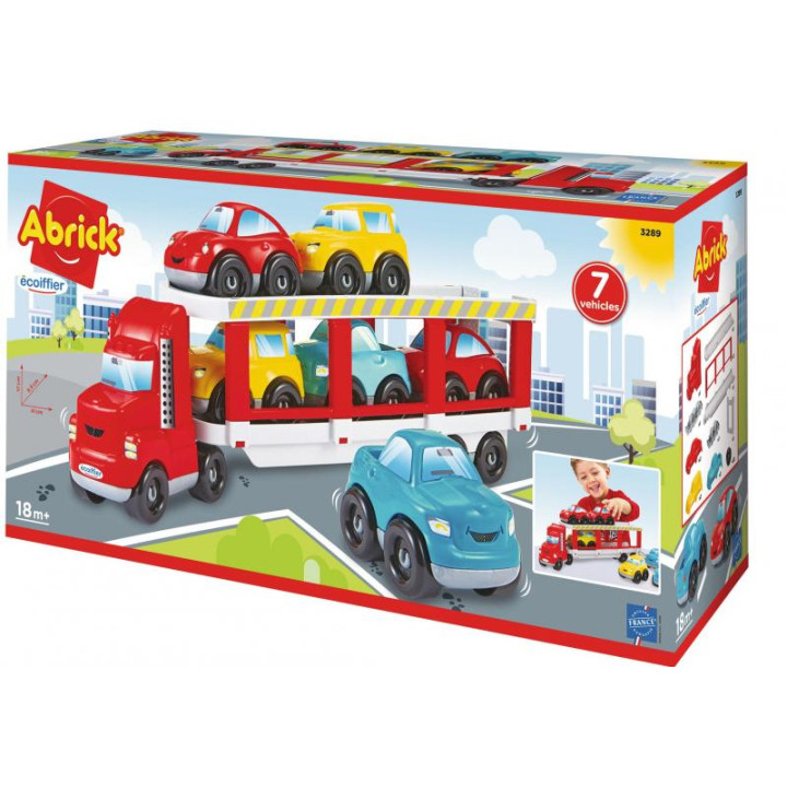 Ecoiffier Abrick Transportér + 6 aut