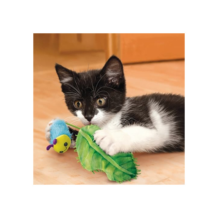 Flamingo Kong® Flingaroo Hračka pro kočky Housenka 24,5cm