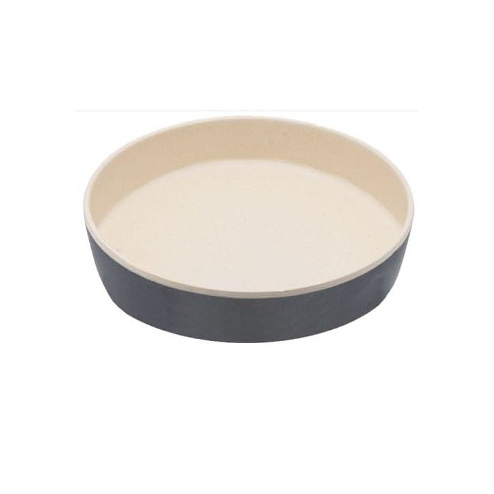 Miska pro kočku, BecoBowl - Bambusová-coastal-grey