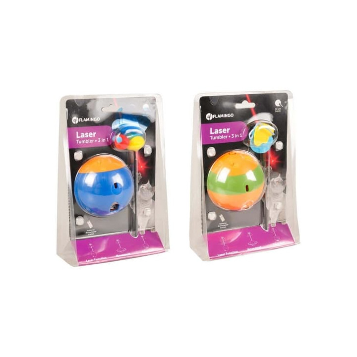 Flamingo Interaktivní hračka lazer 3v1 pro psy i kočky 22,5cm