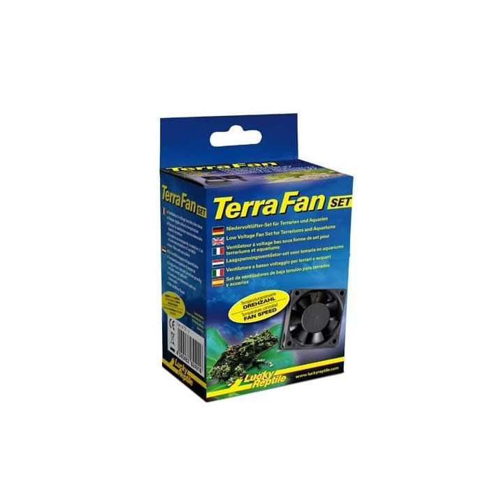 Ventilátory Lucky Reptile Terra Fan Set A/C adaptér + 2 ventilátory