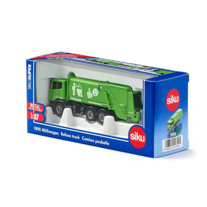 SIKU Super 1890 - Popelářské auto Scania 1:87