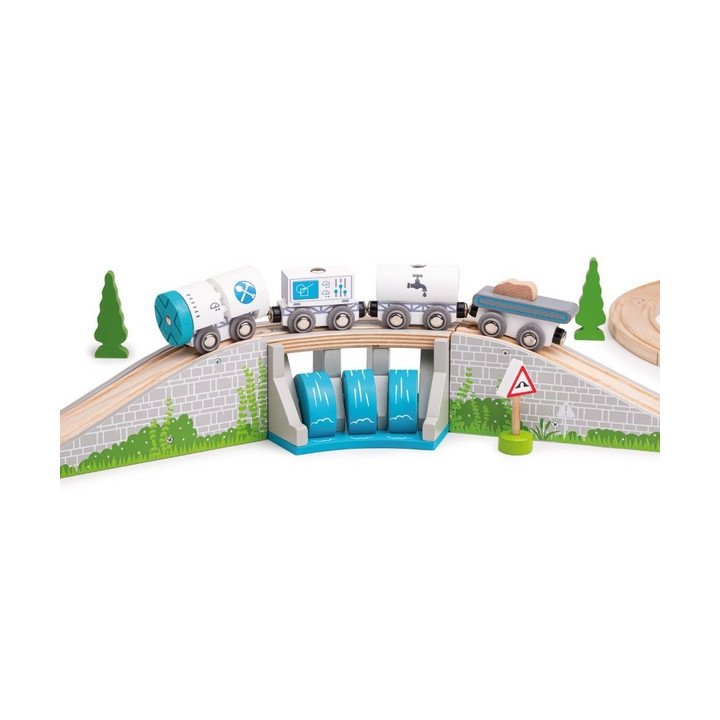 Bigjigs Rail Most s vodopádem