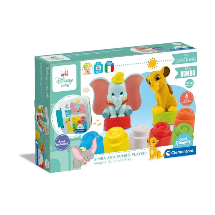 Clemmy baby - Disney set s knížkou a kostičkami