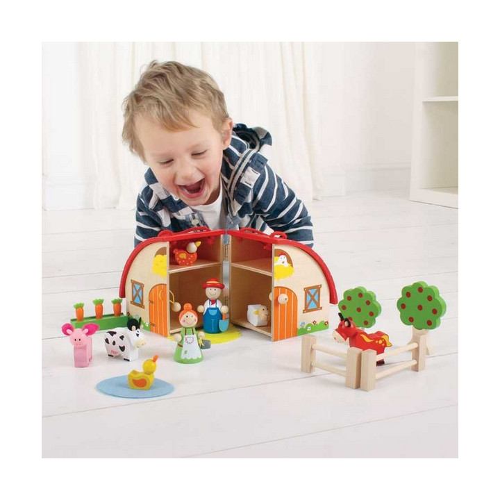 Bigjigs Toys Farma v kufříku