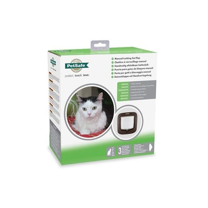 PetSafe® Manuální dvířka pro kočky a psy DeLuxe hnědá