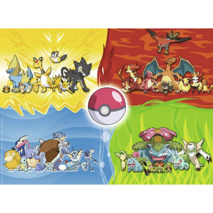 Ravensburger Puzzle 150 dílků Druhy Pokémonů