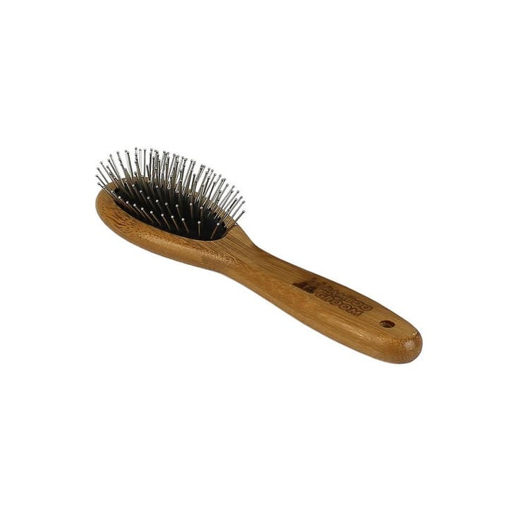 Bamboo Groom Střední kartáč s nerezovými hroty