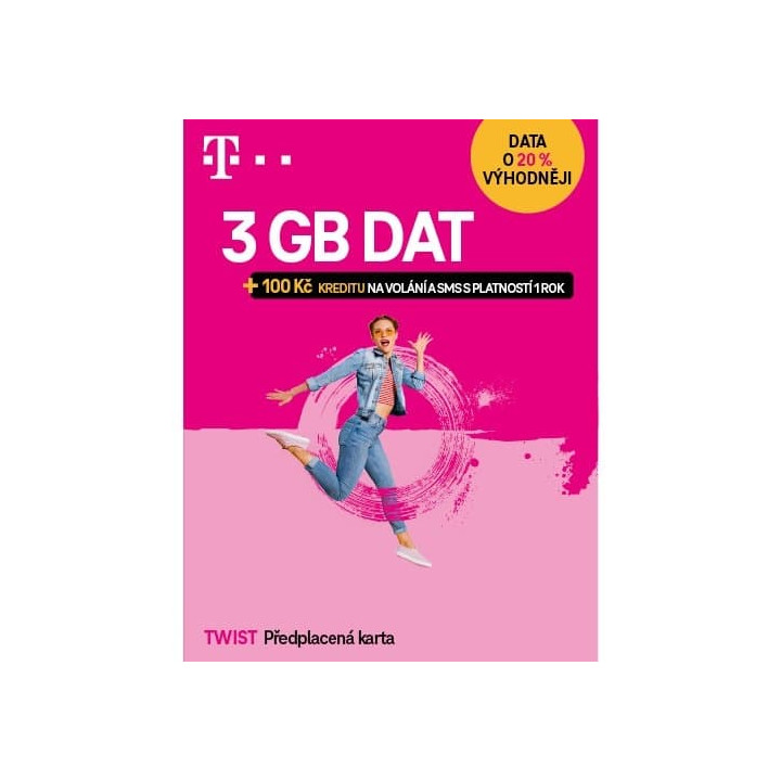 T-Mobile SIM Twist S námi 3GB