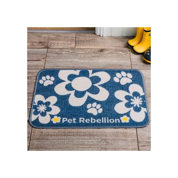 PET REBELLION Dinner Mate Flowers Blue Kobereček pod misku 40x60cm