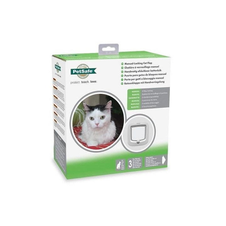 PetSafe® Manuální dvířka pro kočky a psy DeLuxe bílá