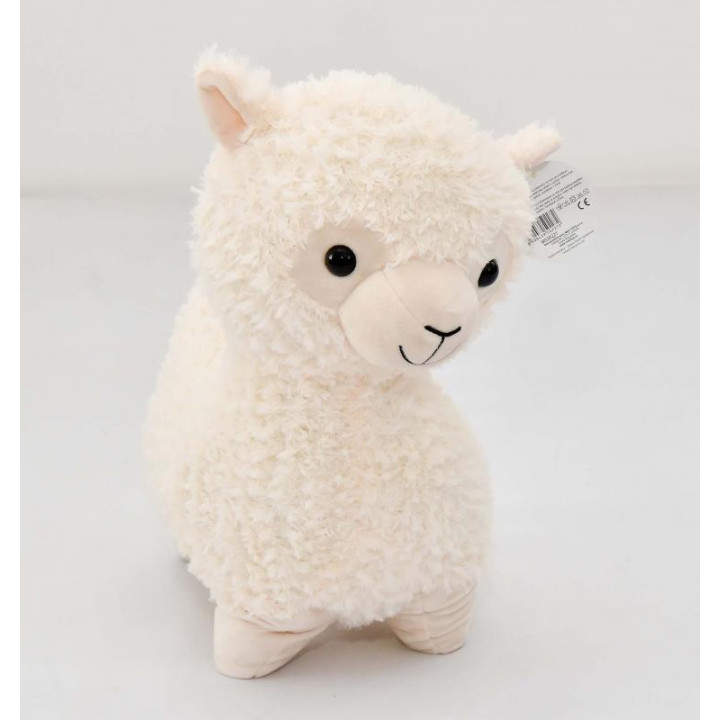 Lama krémová, 40 cm