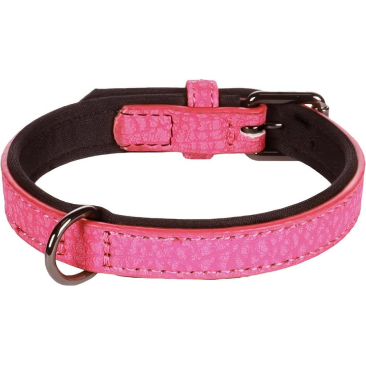 Flamingo Leza Obojek s neoprenovým polstrováním Růžová XS/S