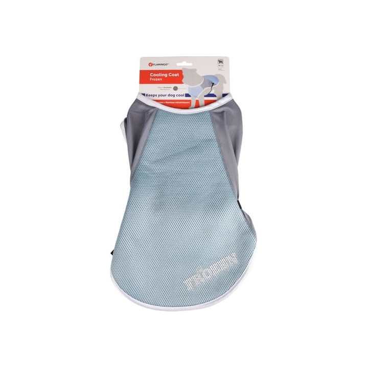 Flamingo Chladící vesta pro psy modro/šedá L 40cm