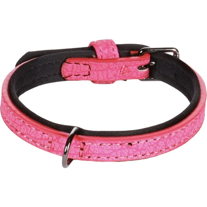 Flamingo Leza Obojek s neoprenovým polstrováním Růžová XS