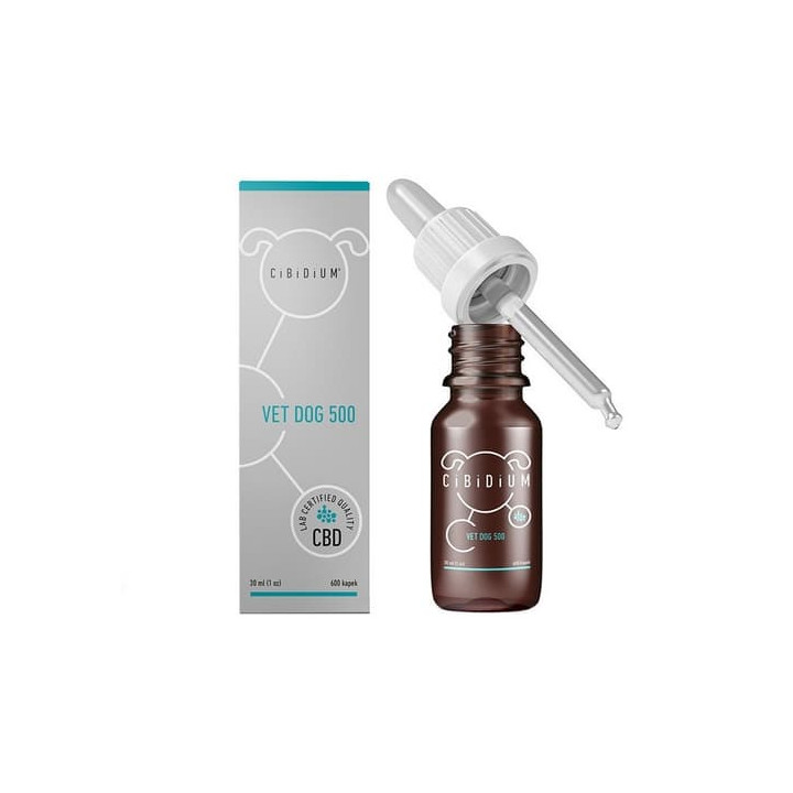 CiBiDiUM® VET DOG 500 kapky s obsahem CBD